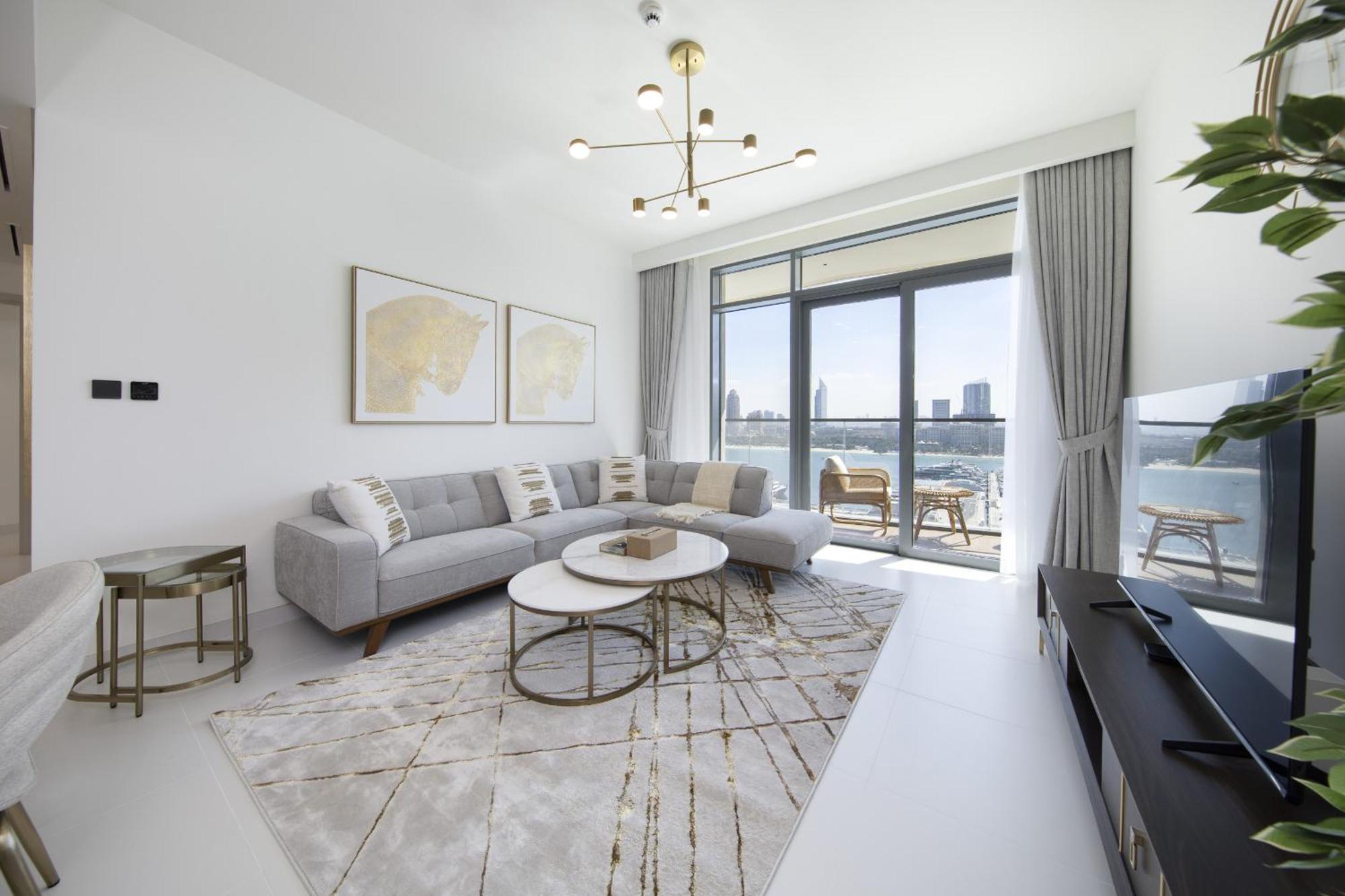 Apartment Luxe 2br, Marina Vista, Emaar Beachfront, Harbour Dubai